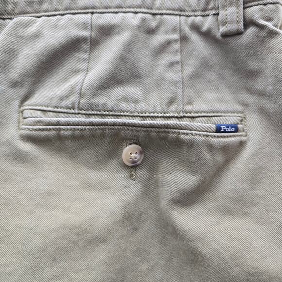 Polo Ralph Lauren Men's Flat Front Classic Fit 9 Chino Shorts Green Size 33 - Picture 3 of 7